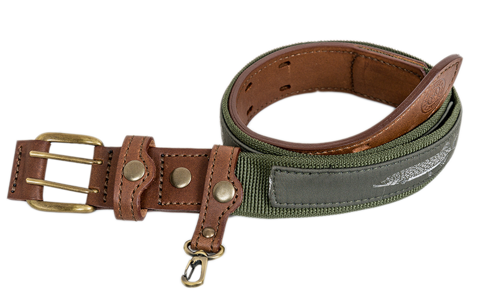 Ремень поясной В40 LINE Стандарт Fish (цв.олива) р.М